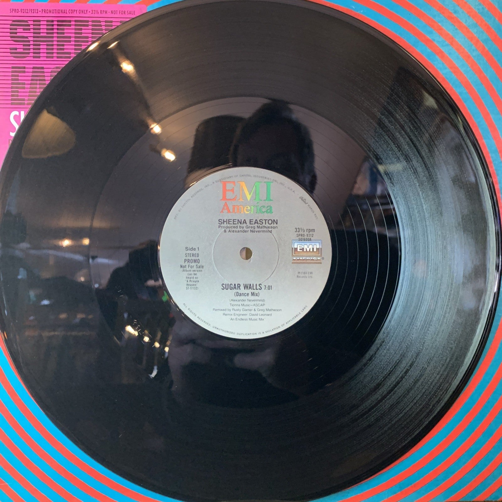 Sheena Easton – Sugar Walls - EMI America – SPRO-9312 - 12” Promo - NM(M-)