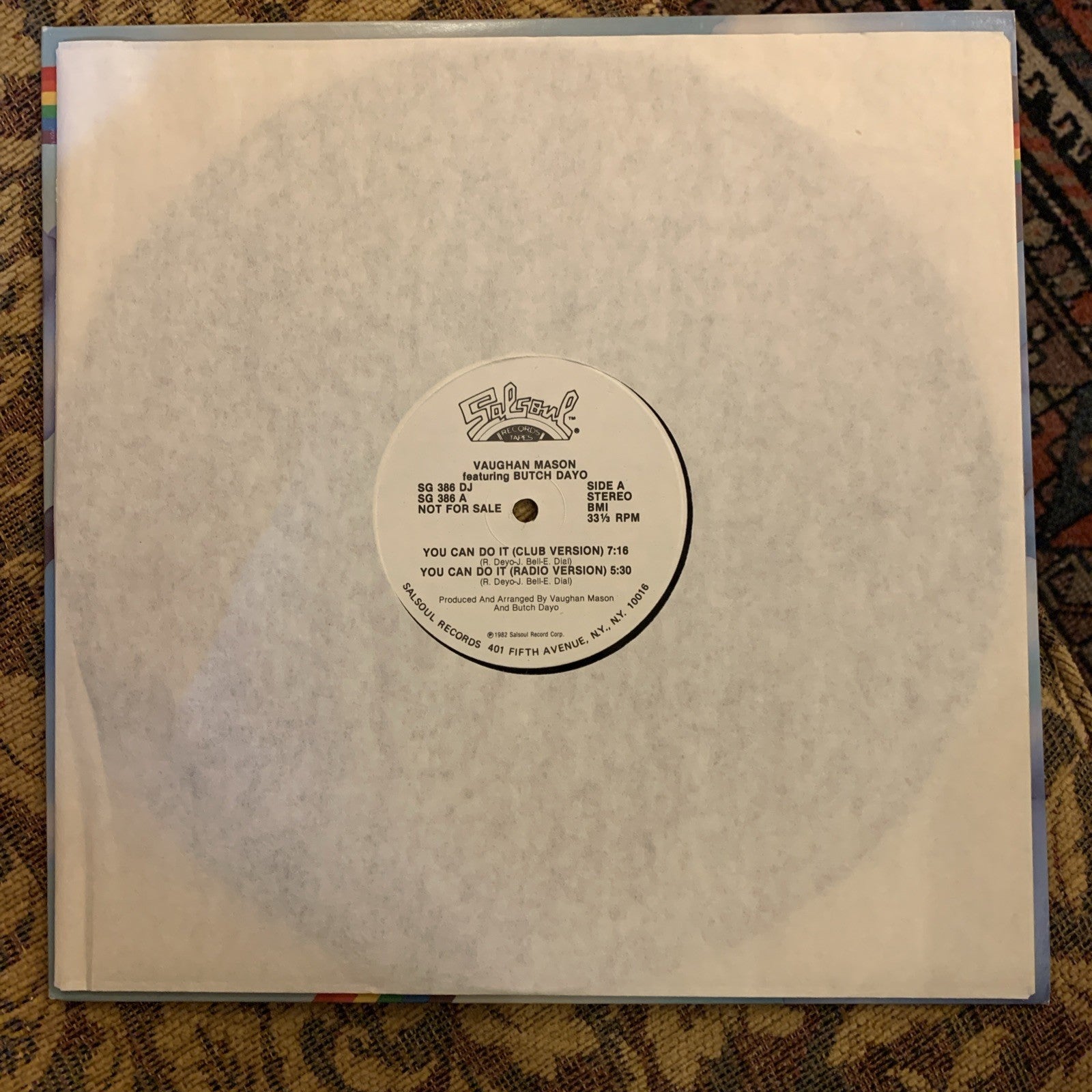 Vaughan Mason Featuring Butch Dayo – You Can Do It - Salsoul Records – Promo NM+