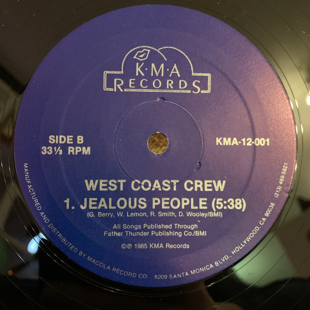 West Coast Crew – We Are The Crew -  KMA Records ‎– KMA-12-001 - NEAR MINT+