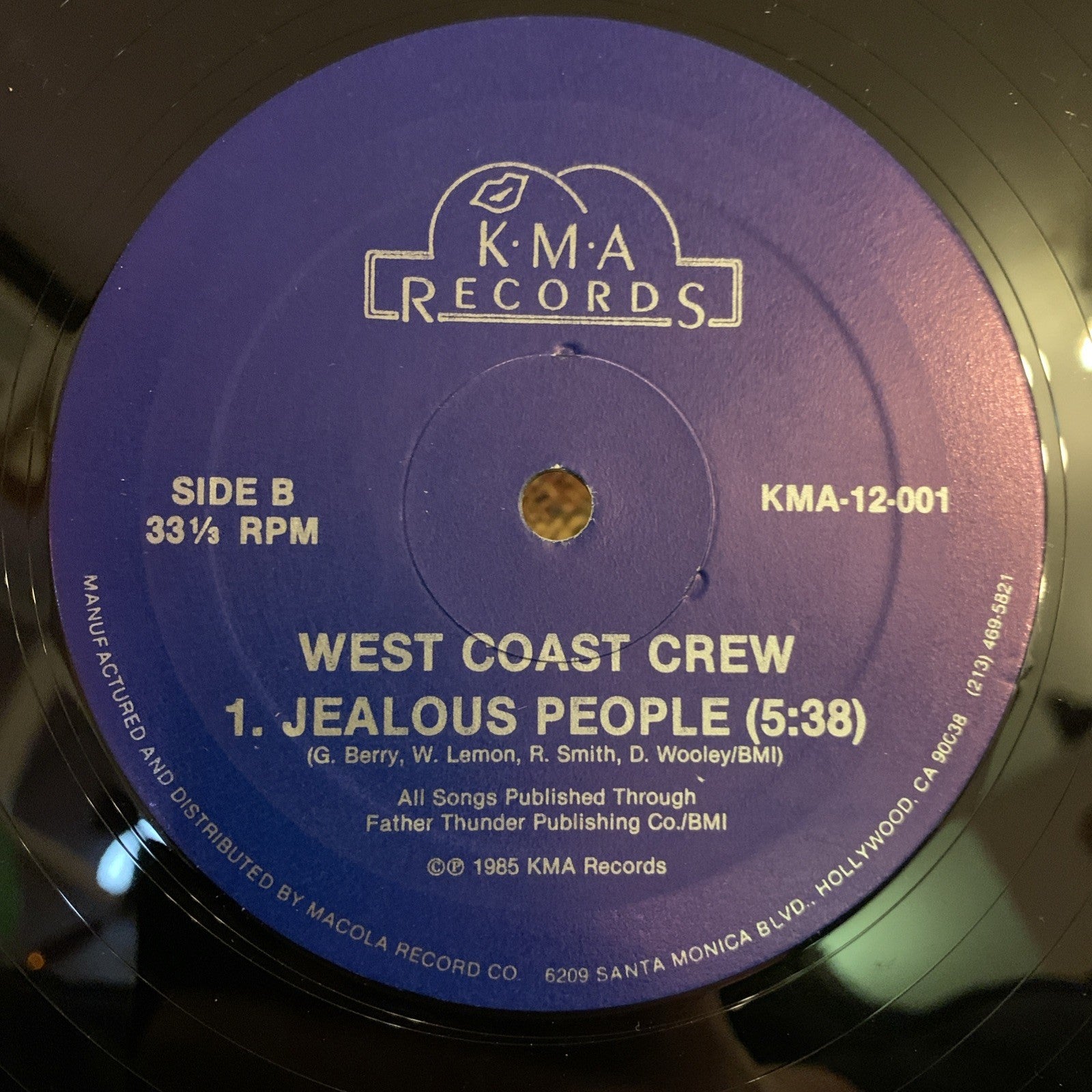 West Coast Crew – We Are The Crew -  KMA Records ‎– KMA-12-001 - NEAR MINT+
