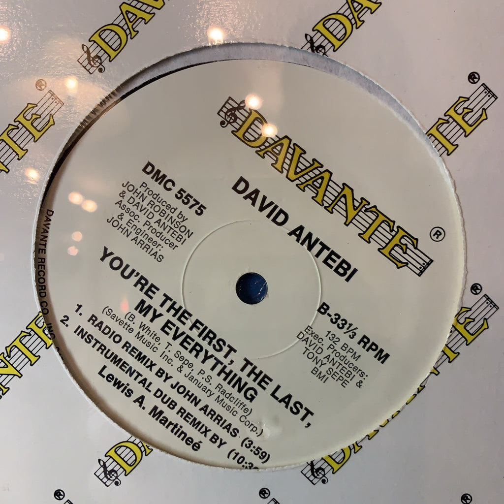 David Antebi ‎– You're The First, The Last, My Everything -  Hype! ‎– SEALED