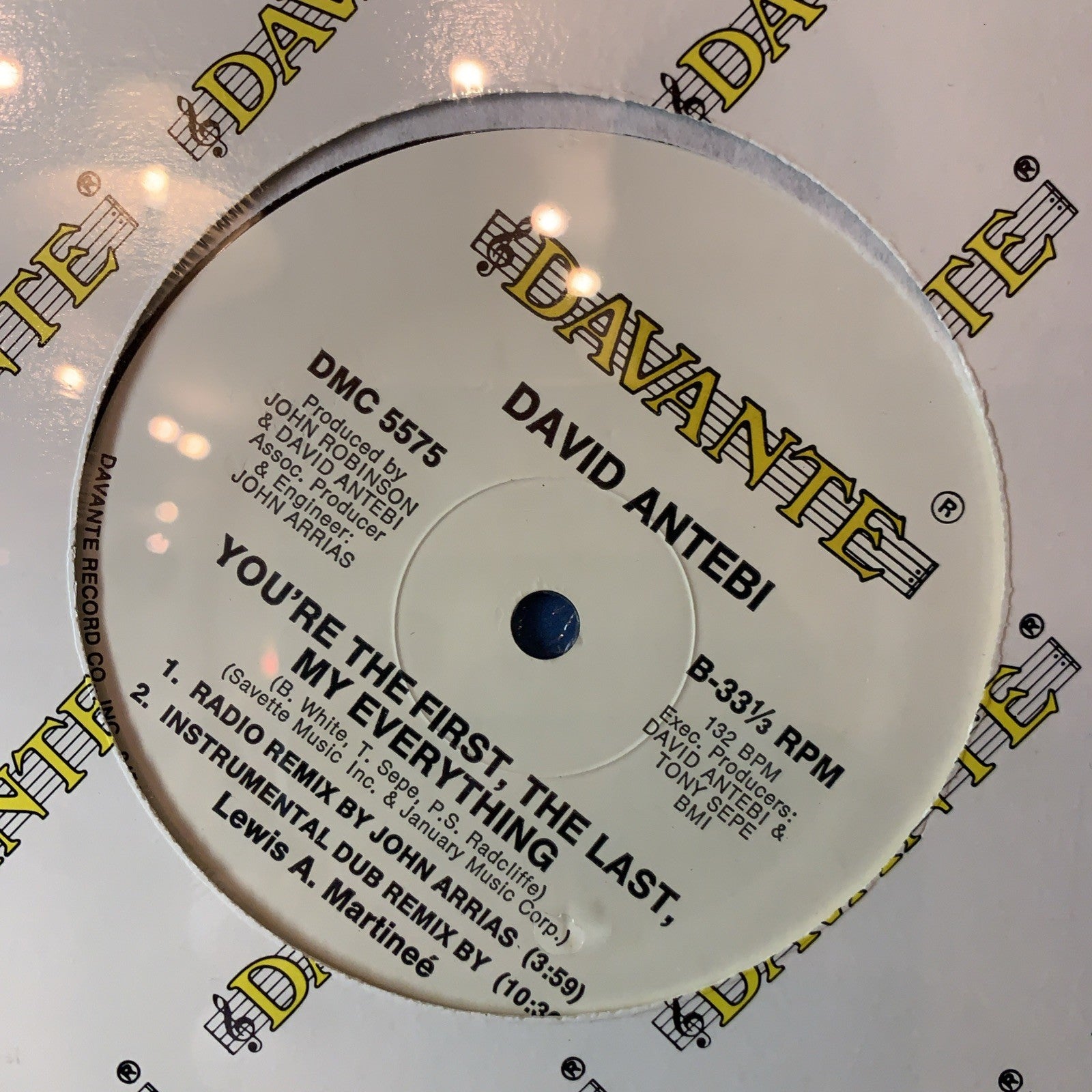 David Antebi ‎– You're The First, The Last, My Everything -  Hype! ‎– SEALED
