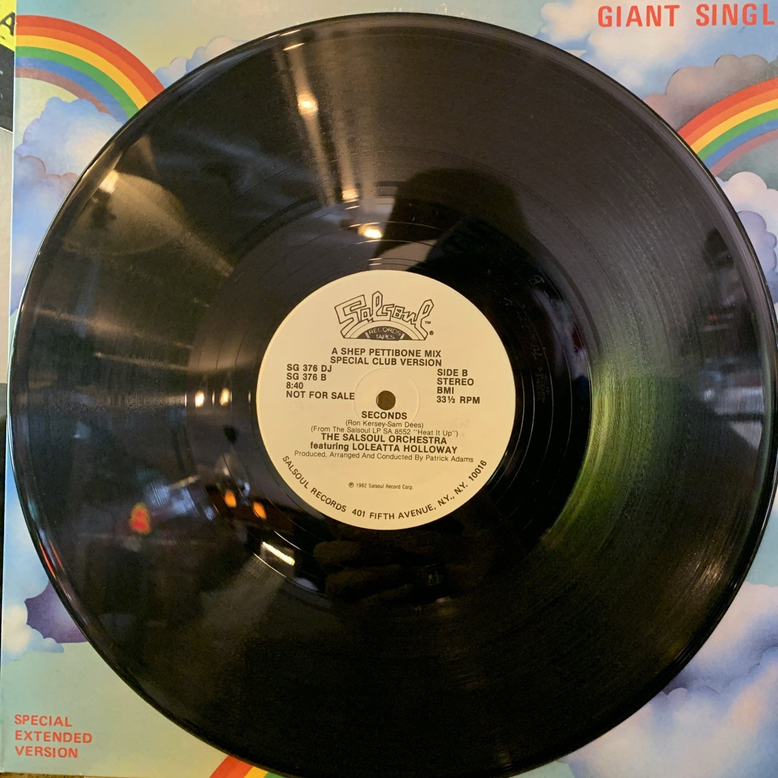 The Salsoul Orchestra Featuring Loleatta Holloway ‎– Seconds - 12” Promo - NM