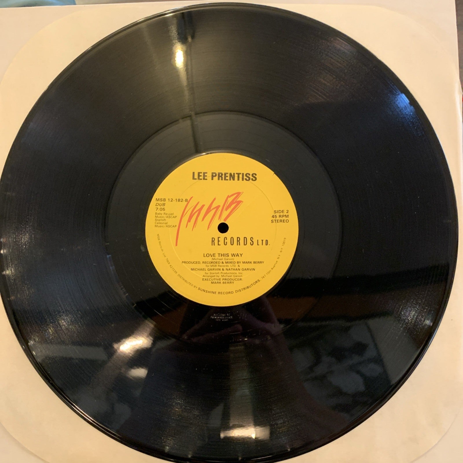 Lee Prentiss – Love This Way - MSB 12-182 -  NEAR MINT