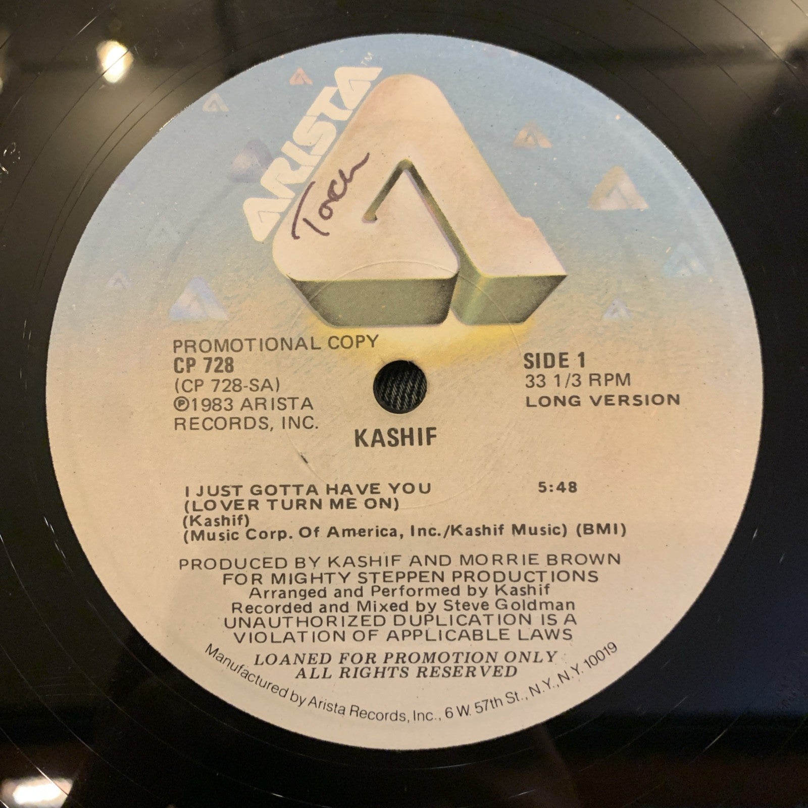 Kashif – I Just Gotta Have You (Lover Turn Me On) - Arista ‎– CP 728 - NEAR MINT