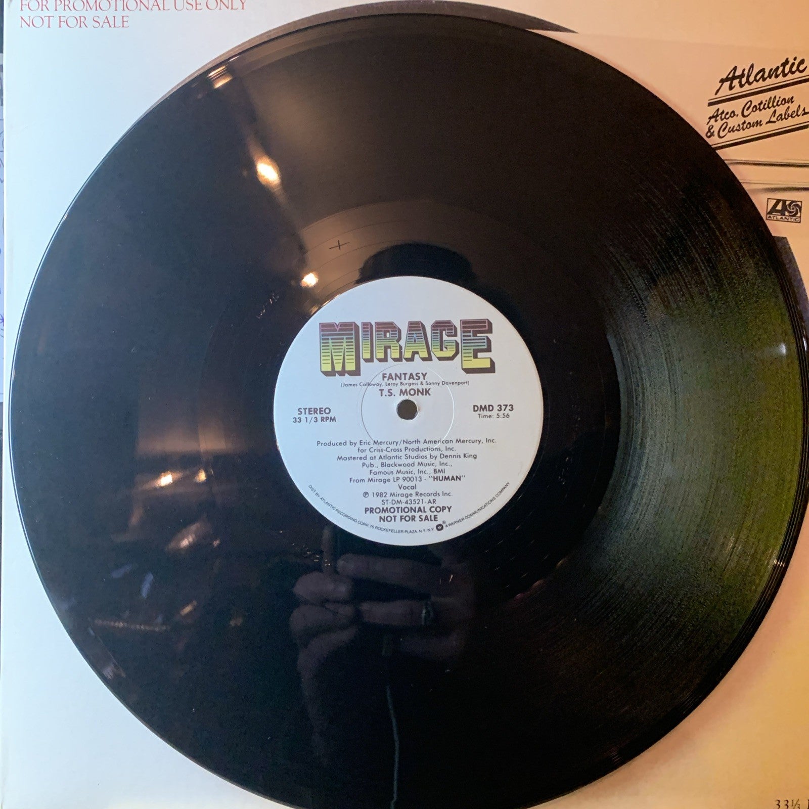 T.S. Monk – Fantasy -  Mirage (2) ‎– DMD 373 - 12” Promo - NEAR MINT+