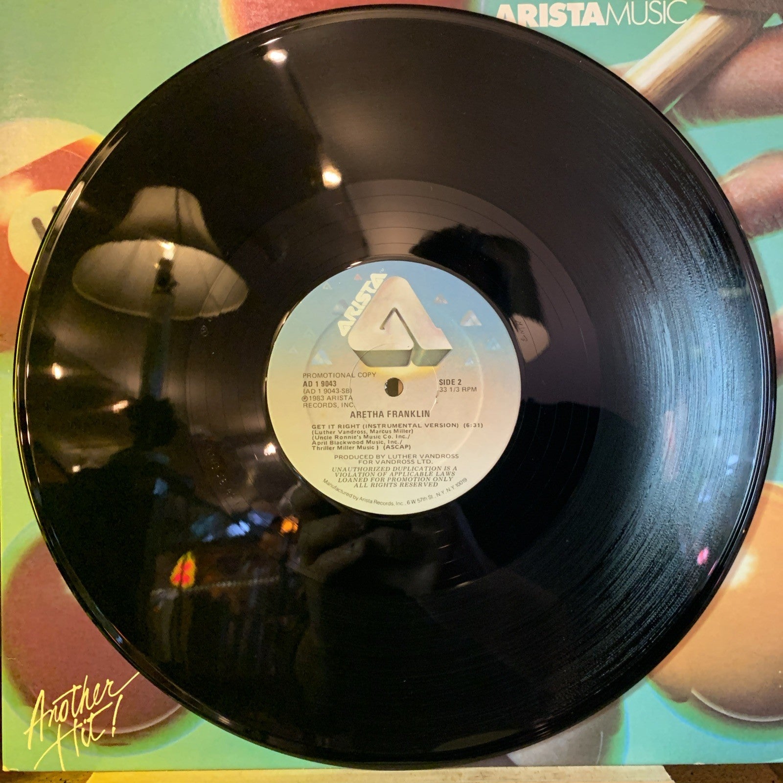 Aretha Franklin ‎– Get It Right (Long Version) - 12” Promo - NM(M-)