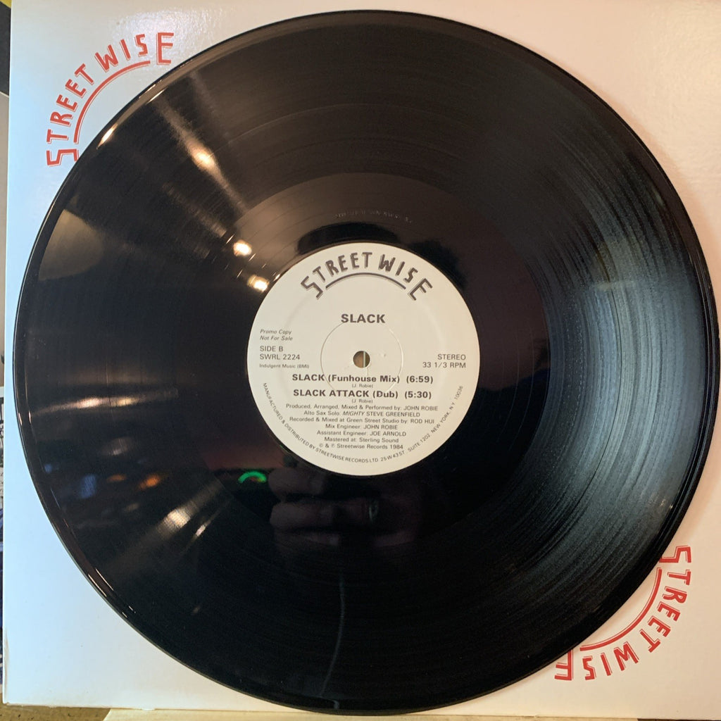 Slack ‎– Slack - Streetwise ‎– SWRL 2224 - 12” Promo - NEAR MINT+