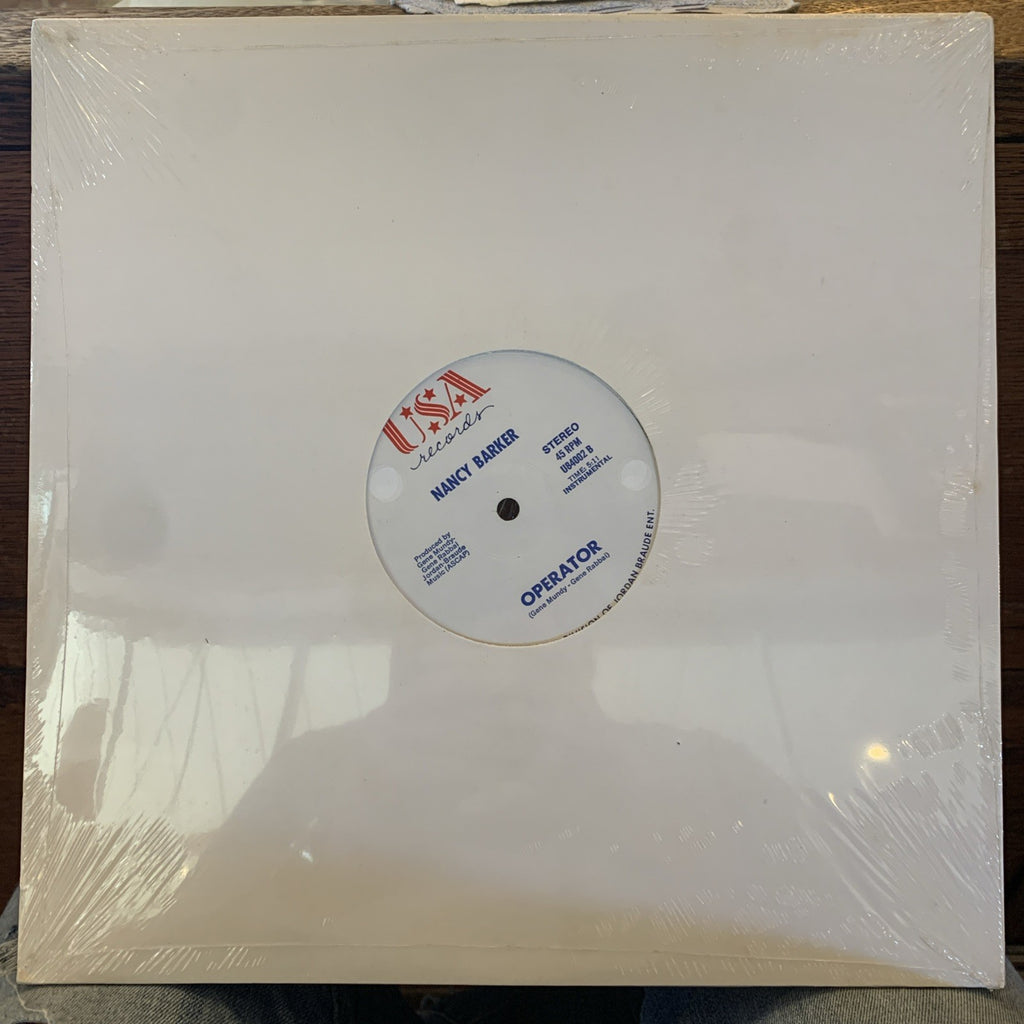 Nancy Barker - Operator - 12” SINGLE Vinyl Record Album - Sealed + Hype Sticker