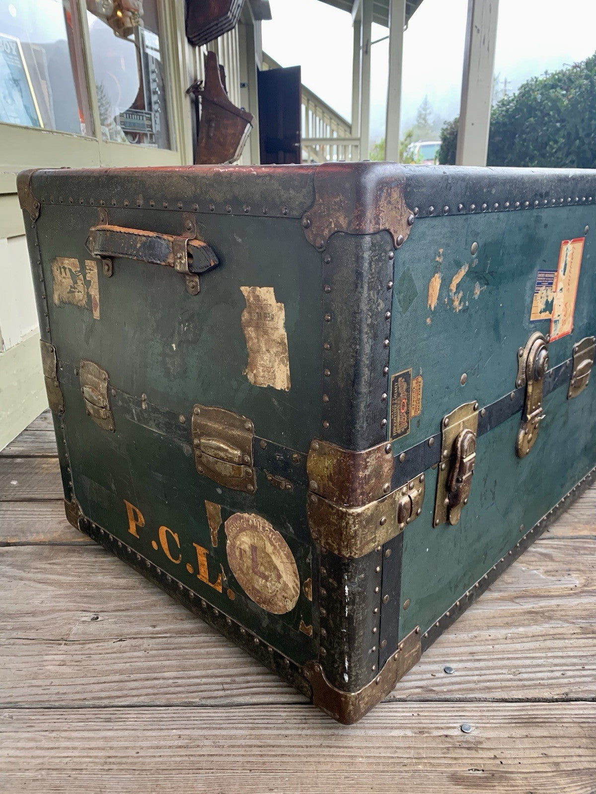 Rare Steamer Trunk - Hirschfelder & Meaney- San Francisco - Ca. 1920