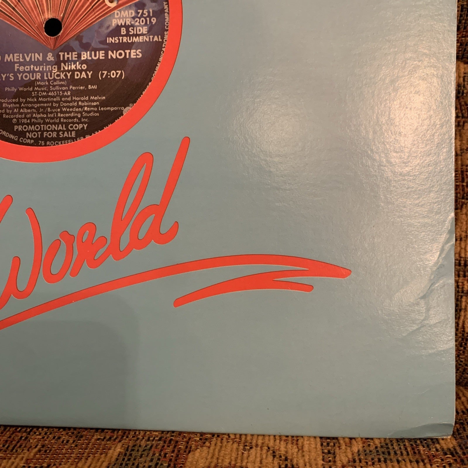 Harold Melvin & The Blue Notes* Featuring Nikko – Today's Your Lucky Day - NM+