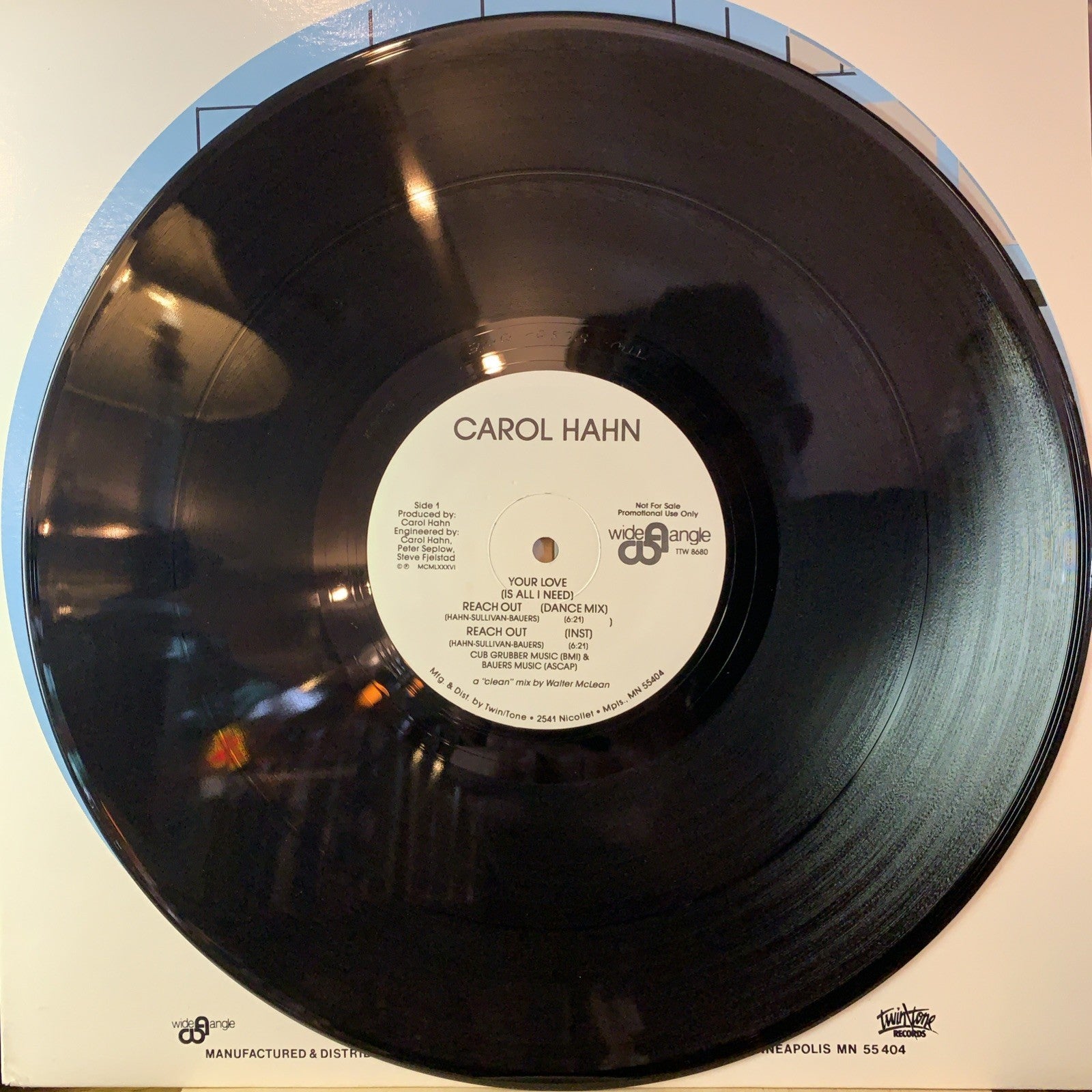 Carol Hahn – Your Love (Is All I Need) - Wide Angle – TTW 8680 - 12” Promo - NM