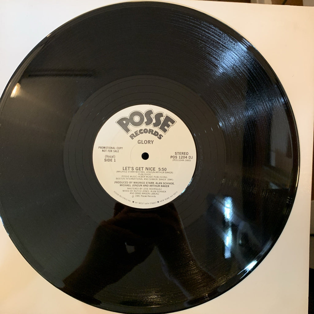 Glory – Let's Get Nice - Posse Records – POS 1204 - Promo - NEAR MINT+