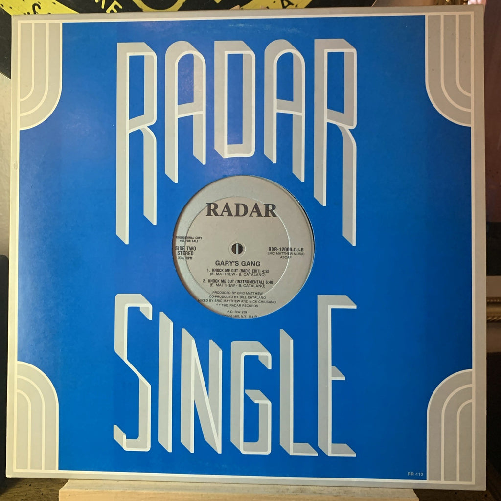 Gary's Gang ‎– Knock Me Out -  Radar Records - 12” Promo - NM (M-)