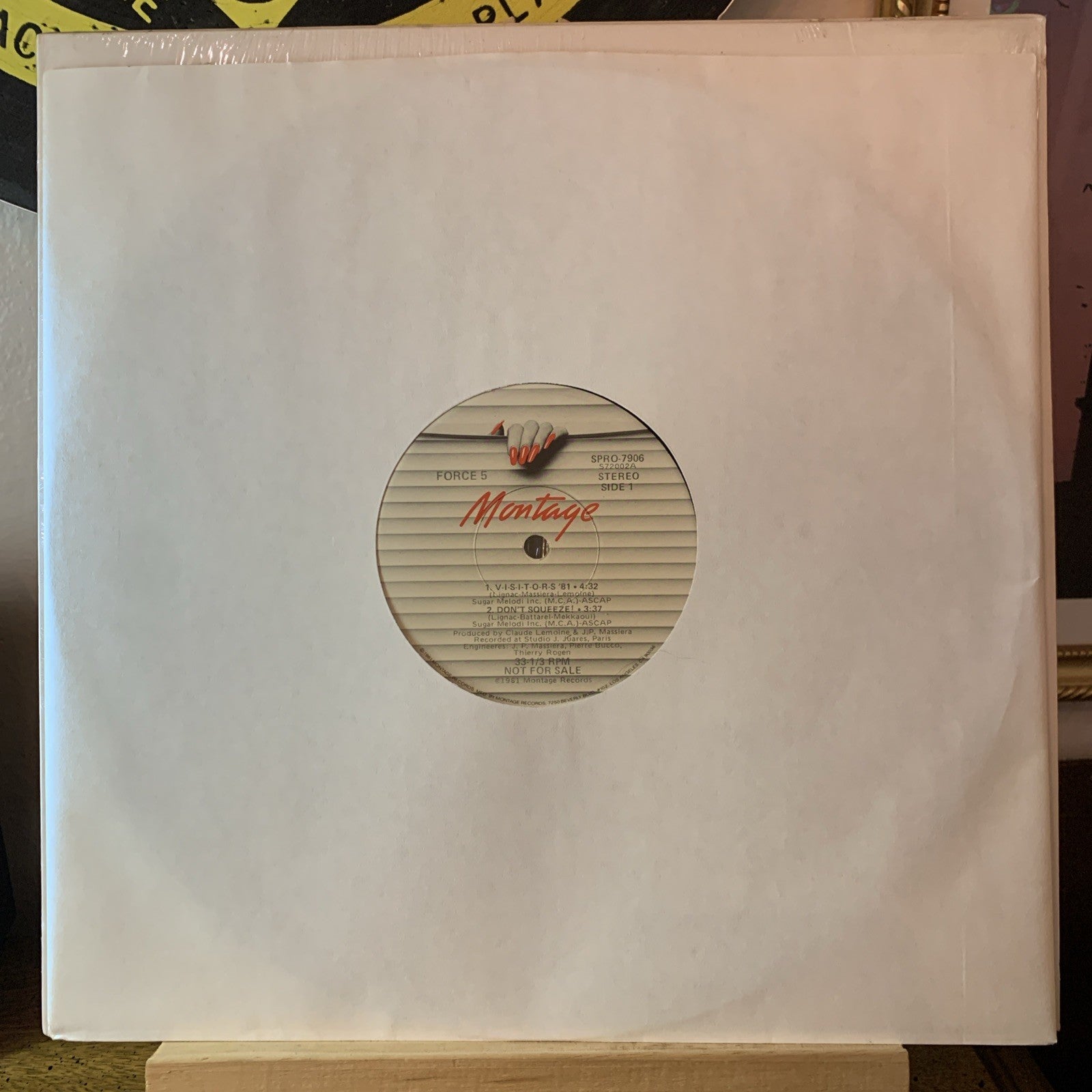 Force 5 – V-I-S-I-T-O-R-S '81 - Montage Records – SPRO-7906 - 12” Promo NM (M-)