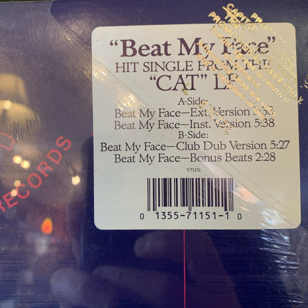 Cat Miller ‎– Beat My Face -  Solar ‎– V-71151 - 12” Promo - SEALED