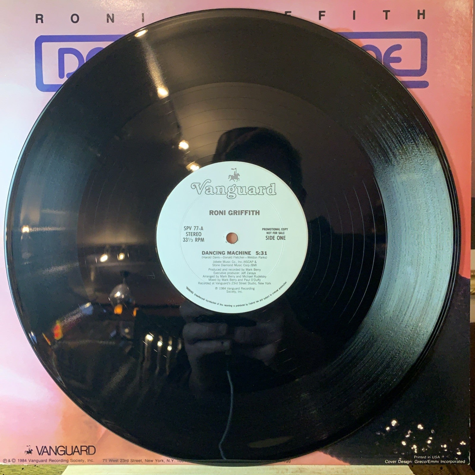 Roni Griffith ‎– Dancing Machine - Vanguard ‎– SPV 77 - Promo - NM (M-)