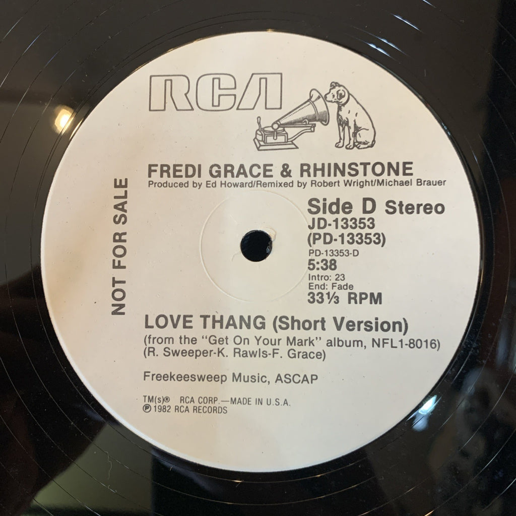 Fredi Grace & Rhinstone – Love Thang - RCA – JD-13353 - PROMO - NEAR MINT+