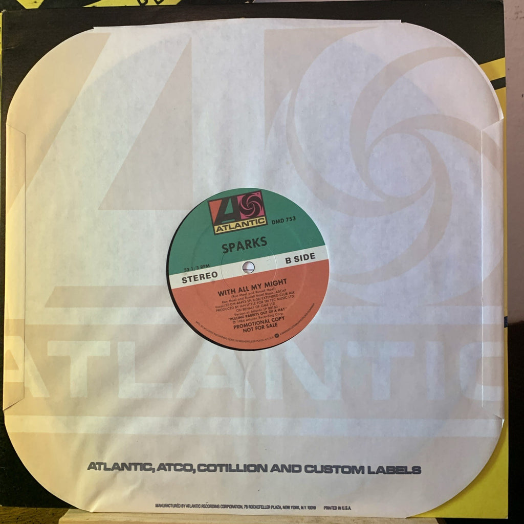 Sparks ‎– Progress - Atlantic – DMD 753 - 12” Promo - Hype - NM/NM