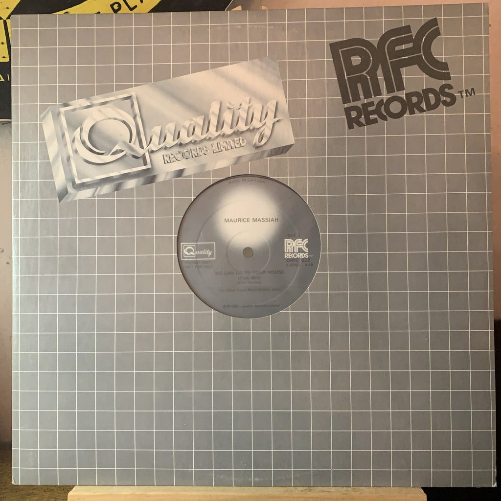 Maurice Massiah ‎– We Can Go To Your House -  Quality ‎– QRFC 022 - 12” Promo NM