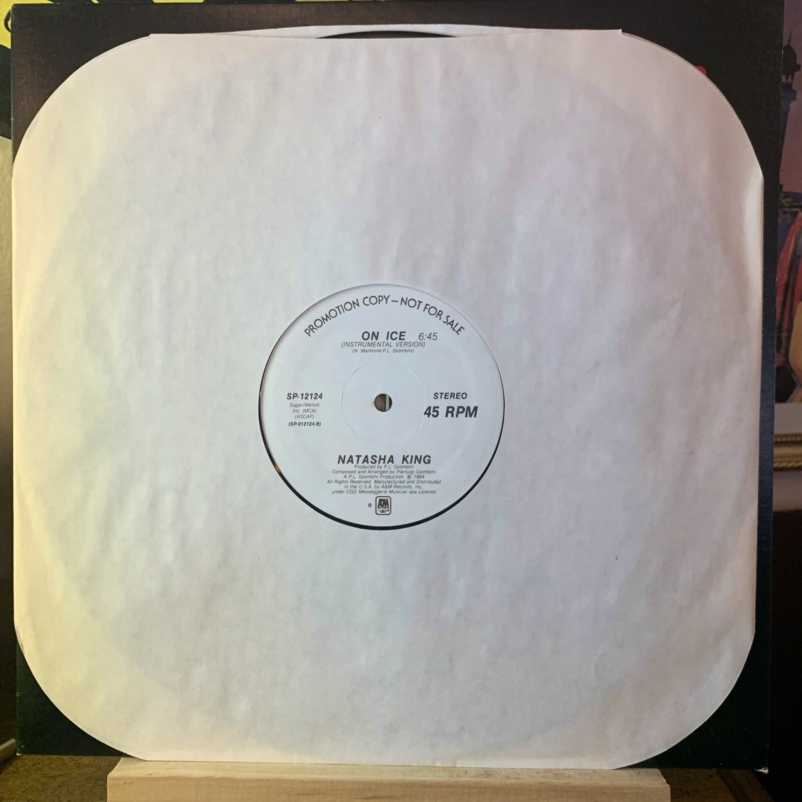 Natasha King ‎– On Ice - A&M Records ‎– SP-12124 - 12” Promo - NM (M-)
