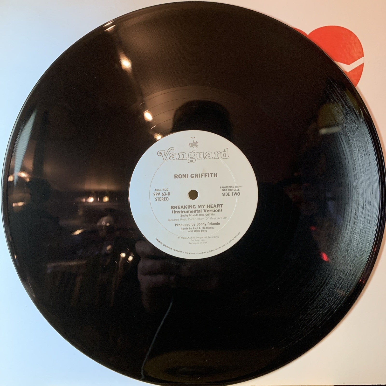 Roni Griffith – Breaking My Heart - Vanguard – SPV 63 - 12” Promo - NM (M-)