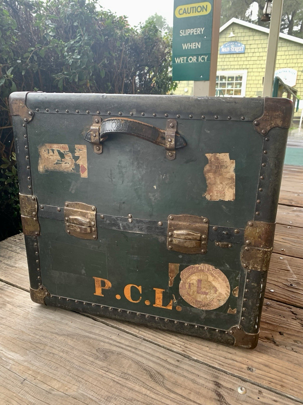 Rare Steamer Trunk - Hirschfelder & Meaney- San Francisco - Ca. 1920