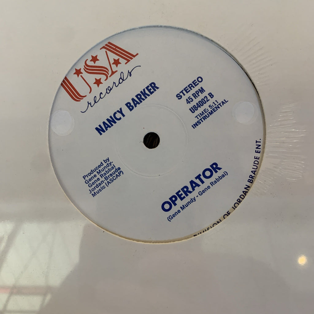 Nancy Barker - Operator - 12” SINGLE Vinyl Record Album - Sealed + Hype Sticker
