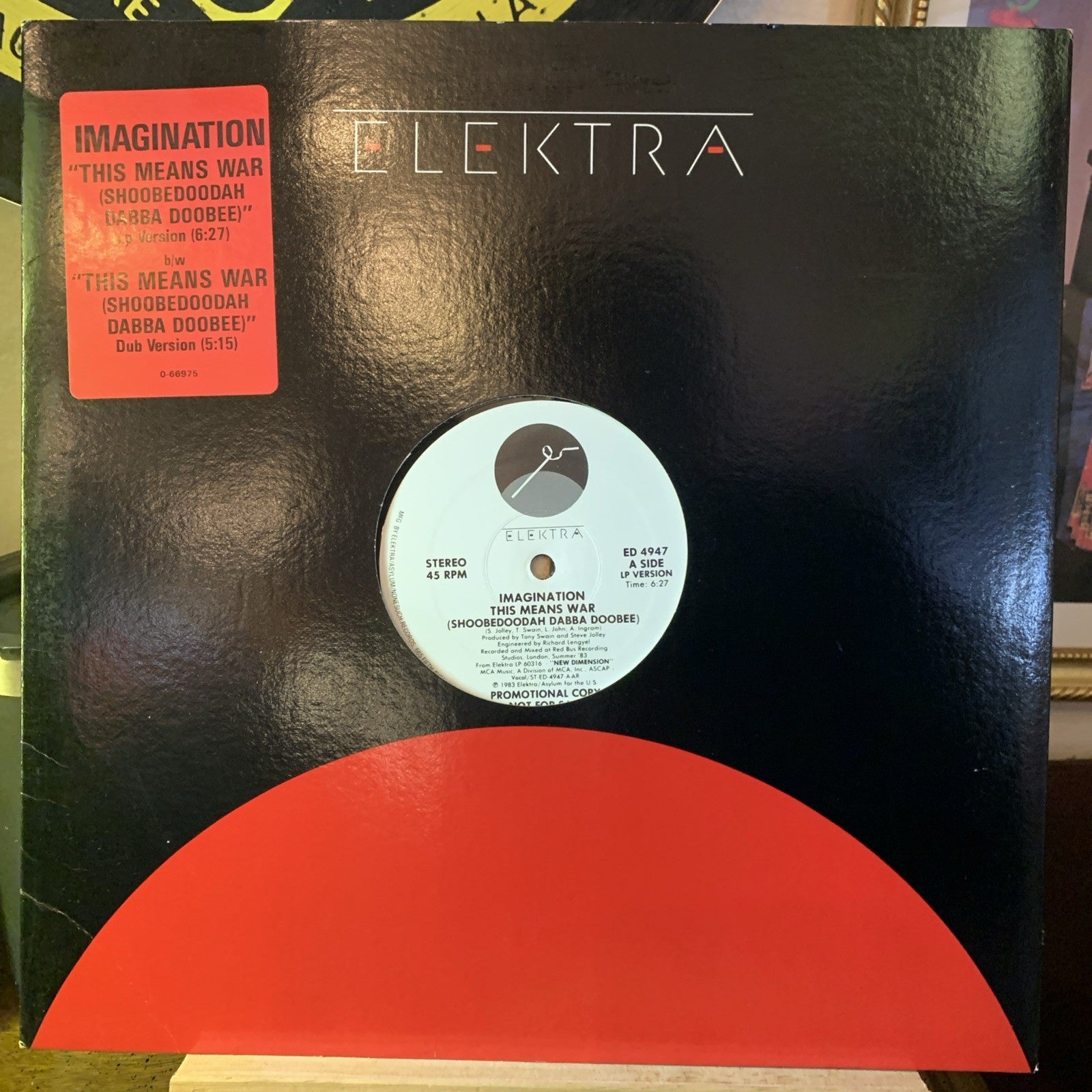 Imagination ‎– This Means War (Shoobedoodah Dabba Doobee) - 12” Promo - NM (M-)