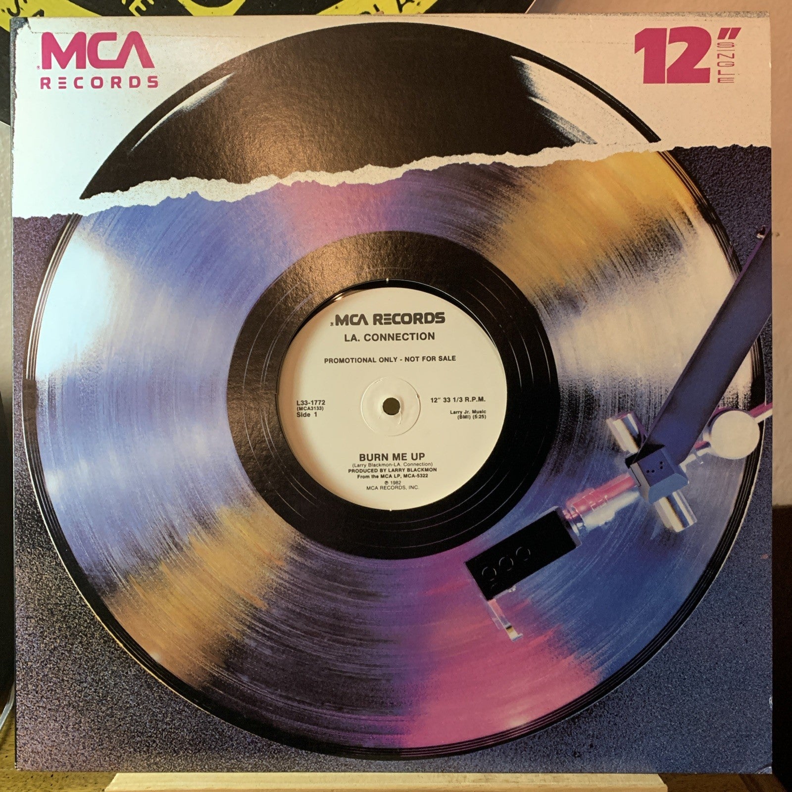 LA. Connection ‎– Burn Me Up / Promise Me - MCA Records - 12” Promo - EX