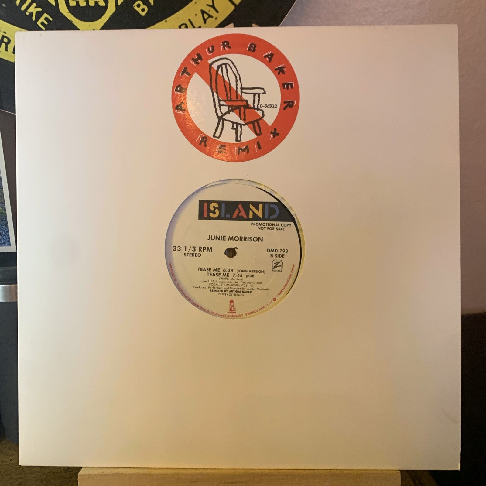 Junie Morrison ‎– Tease Me -  Island Records ‎– DMD 793 - 12” Promo - NM/NM
