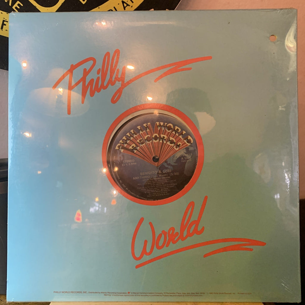 Benidito & Lori ‎– Anything (You Want) - Hype Sticker -  SEALED COPY