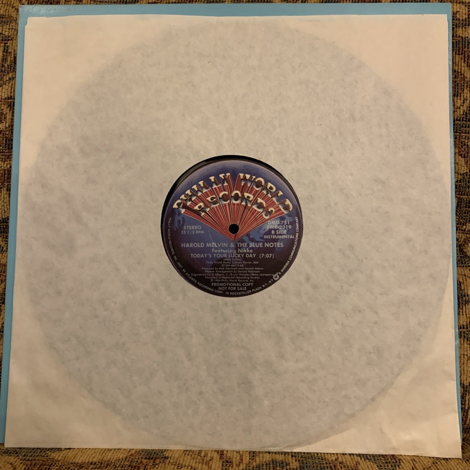 Harold Melvin & The Blue Notes* Featuring Nikko – Today's Your Lucky Day - NM+