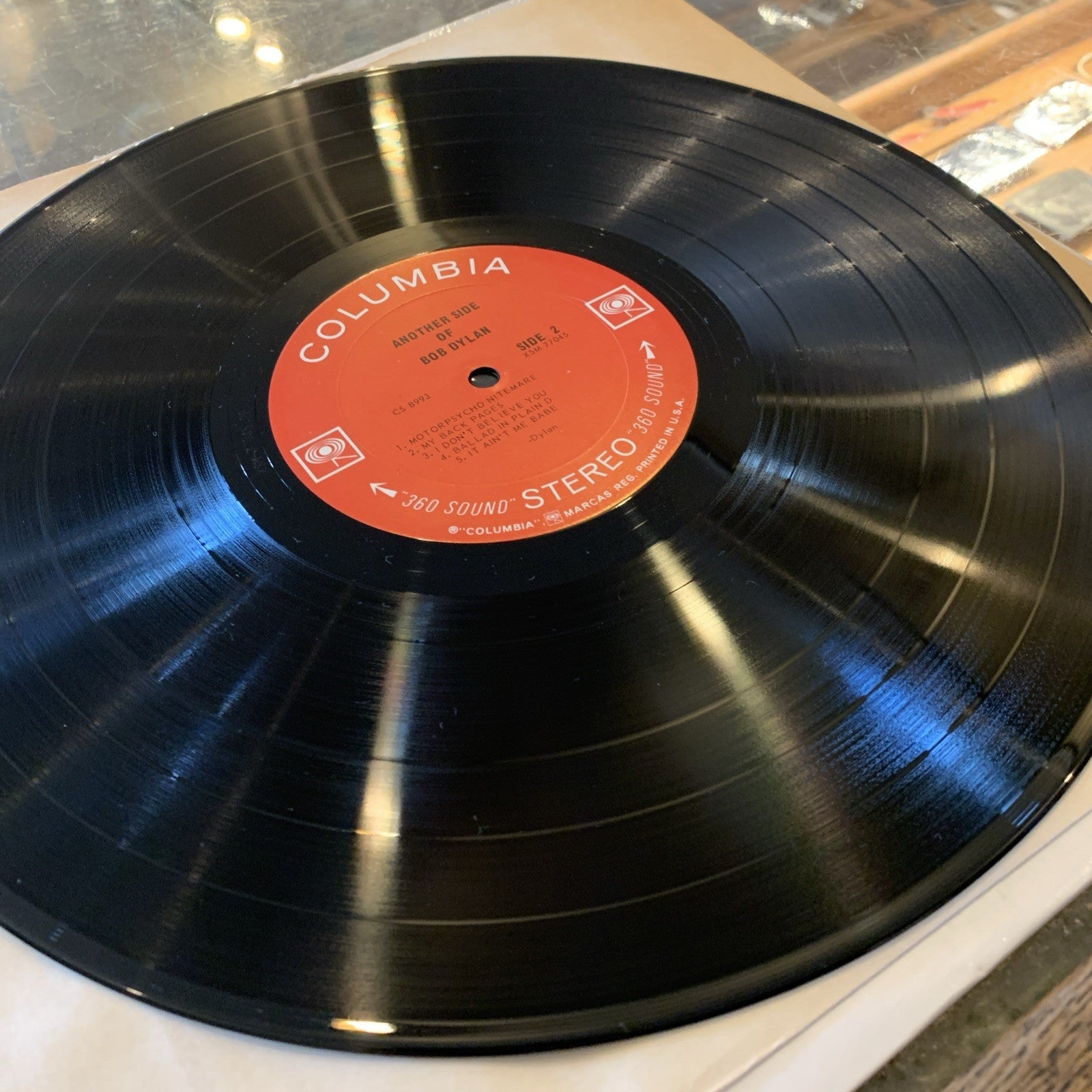 Bob Dylan - Another Side Of Bob Dylan EX/EX  SHRINK 1964 Vinyl Record LP CS8993