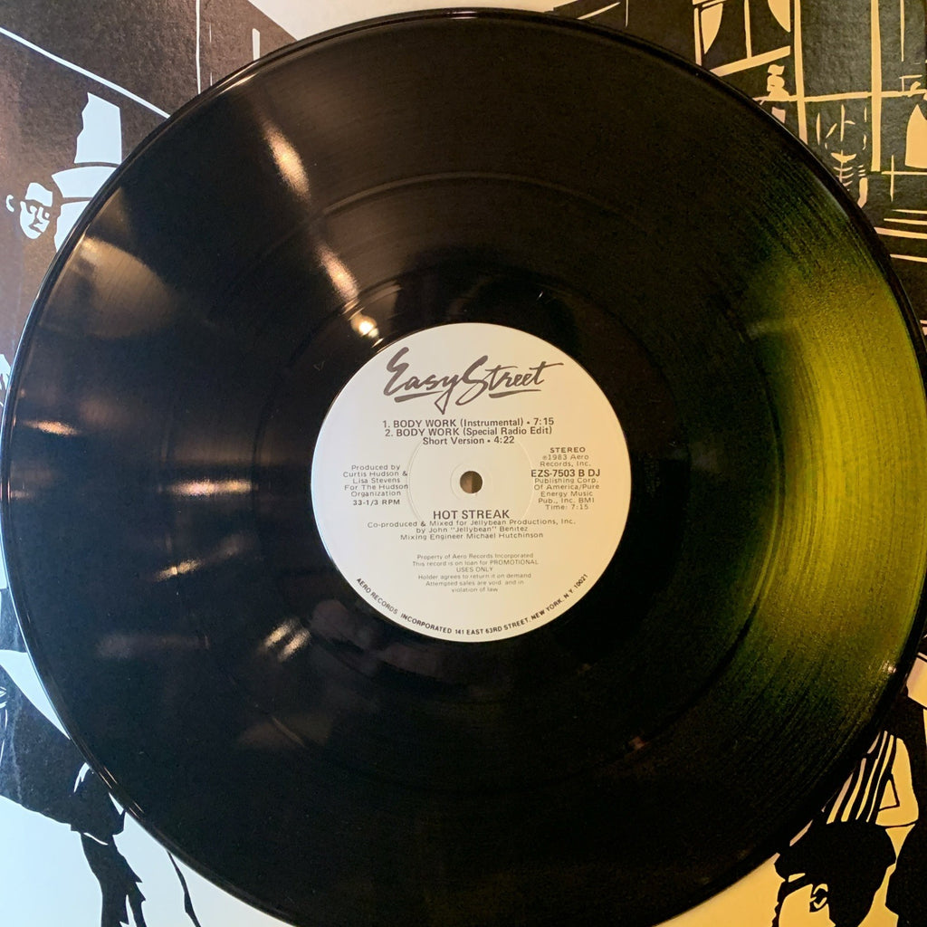 Hot Streak ‎– Body Work -  Easy Street Records - 12” Promo - NM (M-)