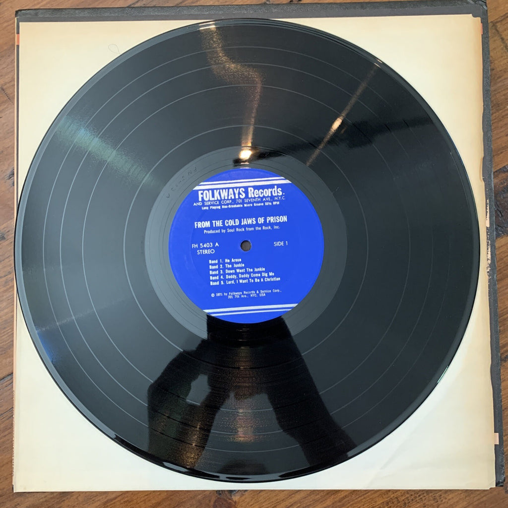 Folkways From The Cold Jaws Of Prison - Inmate Music Poetry Vinyl - EX/EX