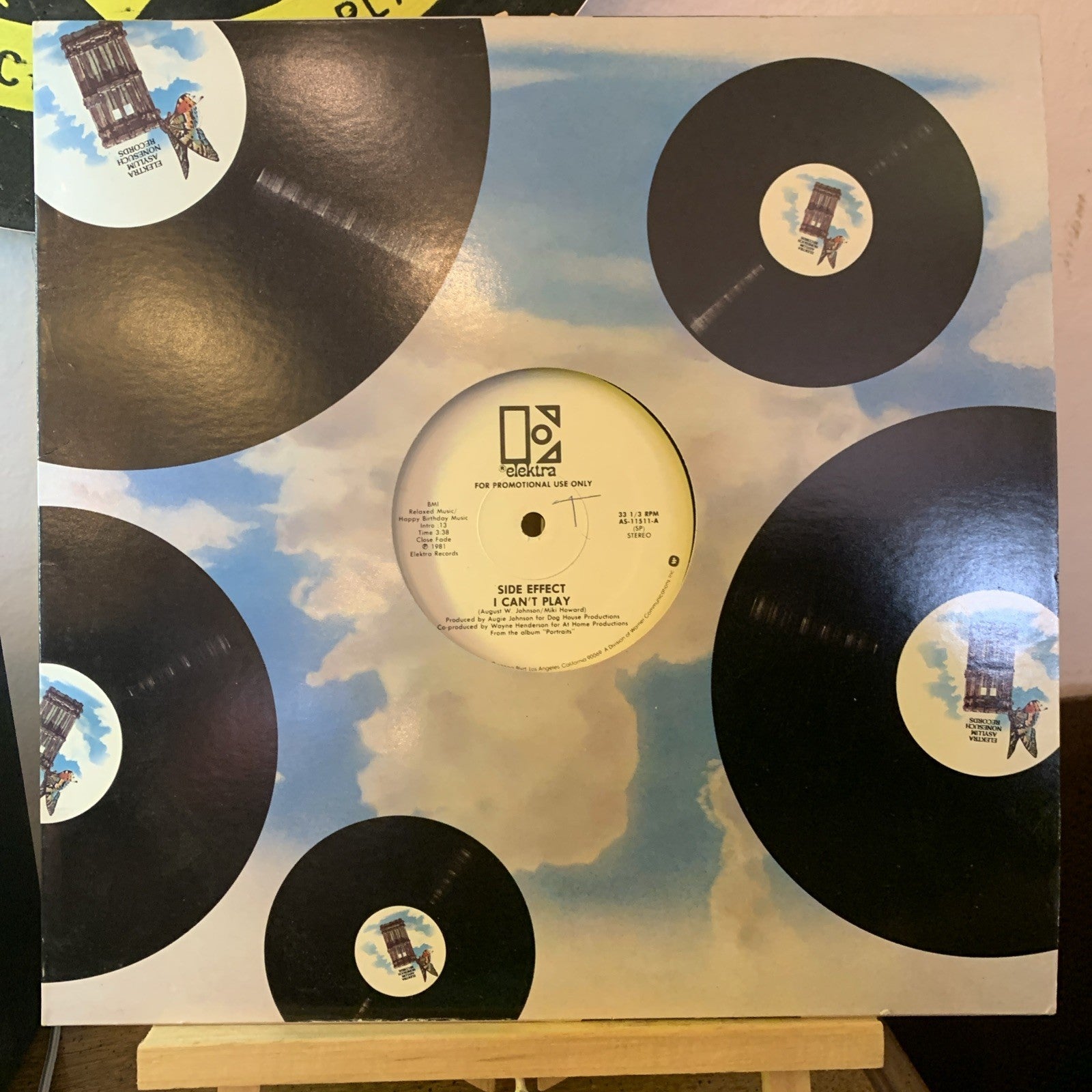 Side Effect – I Can't Play / Do It -  Elektra ‎– AS-11511 - 12” White Promo - NM