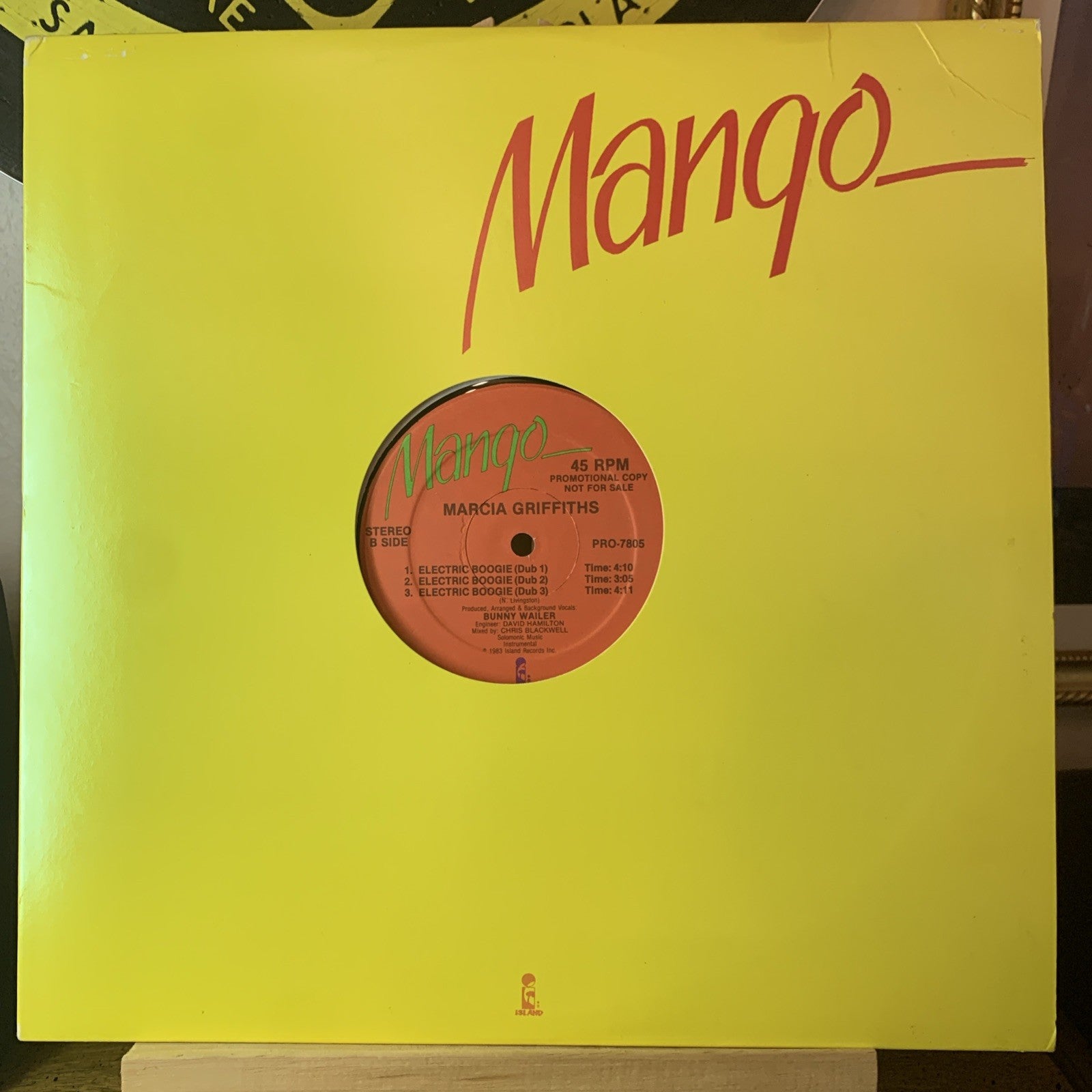 Marcia Griffiths ‎– Electric Boogie - Mango ‎– PRO-7805 - 12” Promo - NM (M-)