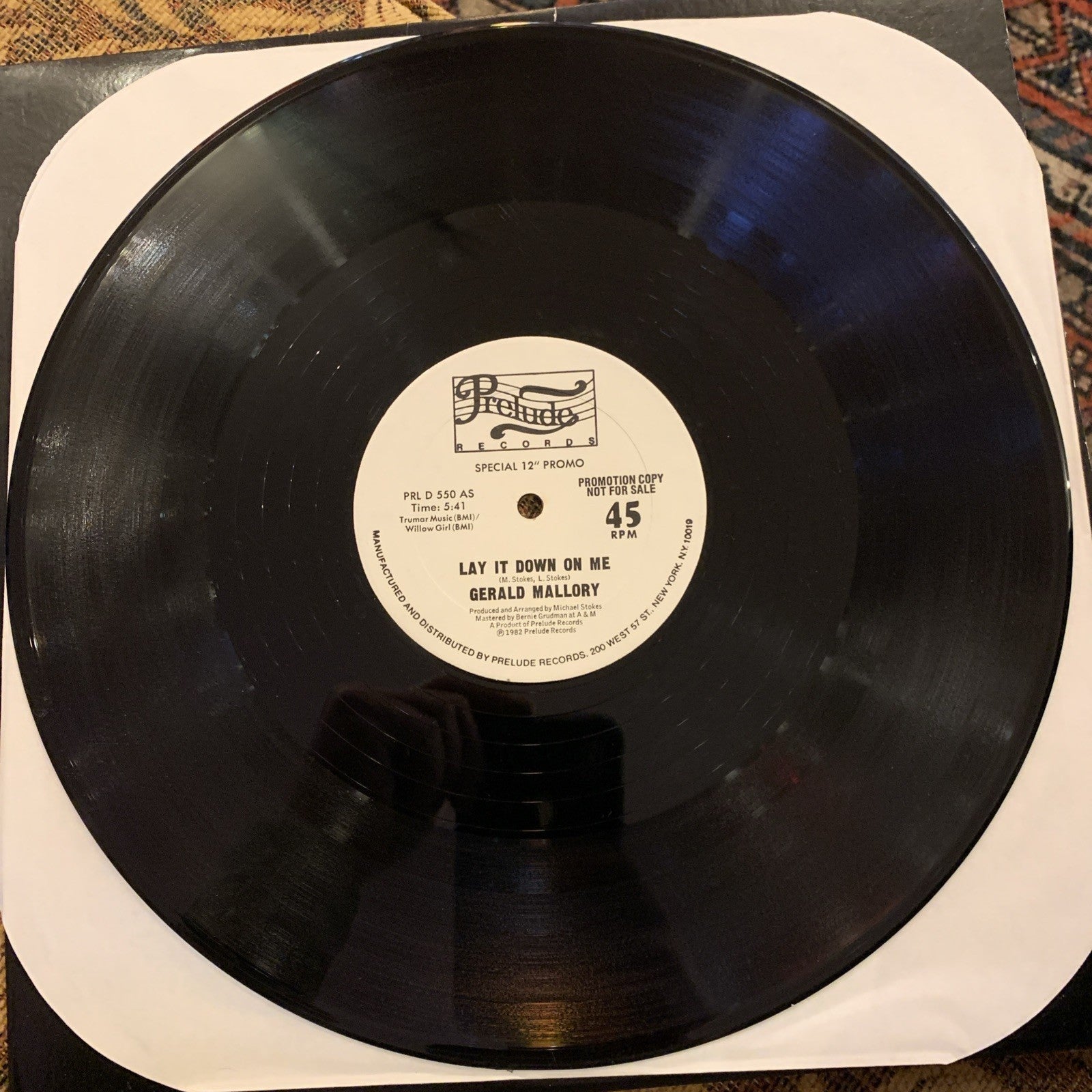 Gerald Mallory ‎– Lay It Down On Me -  Prelude Records ‎– PRL D 550 - NEAR MINT+