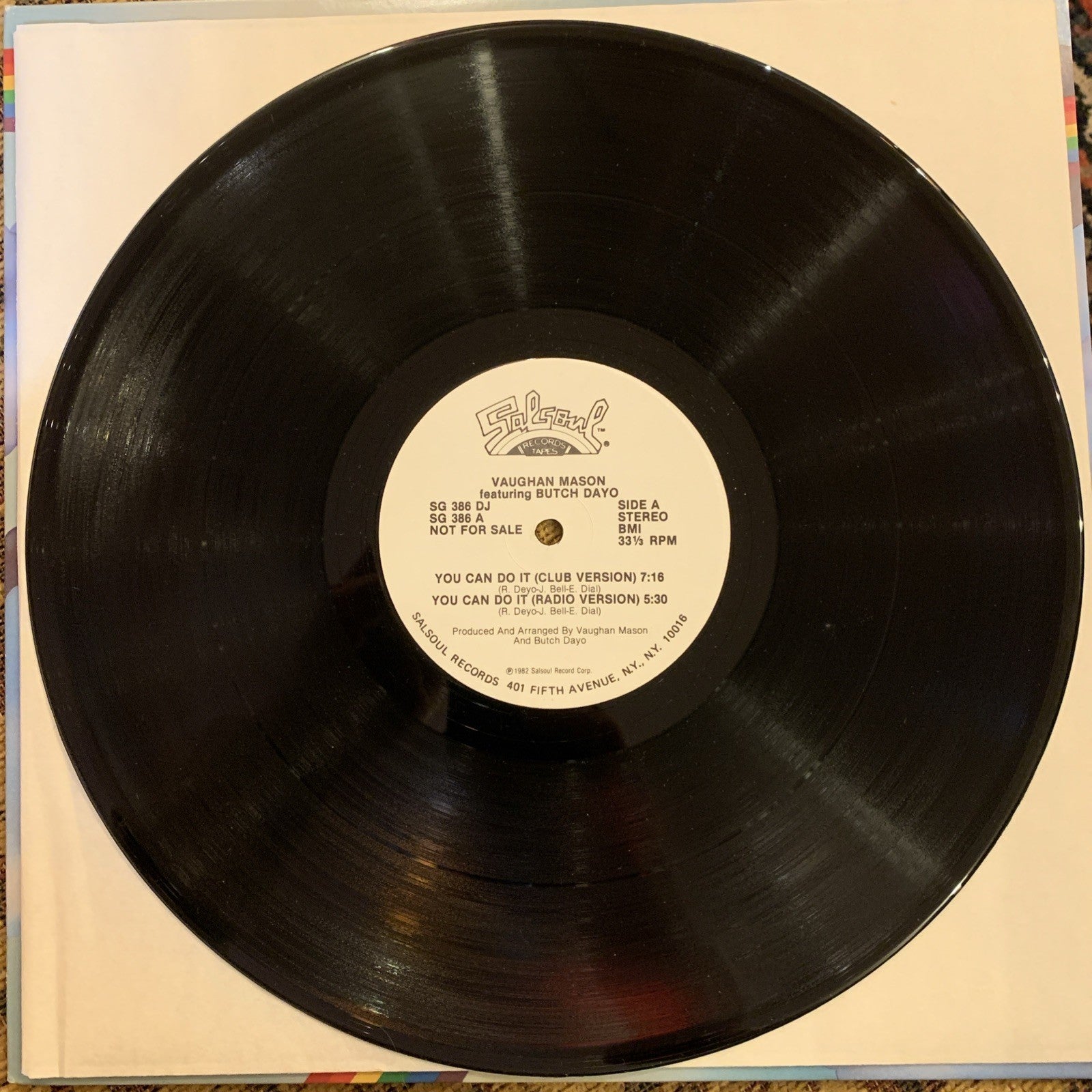 Vaughan Mason Featuring Butch Dayo – You Can Do It - Salsoul Records – Promo NM+