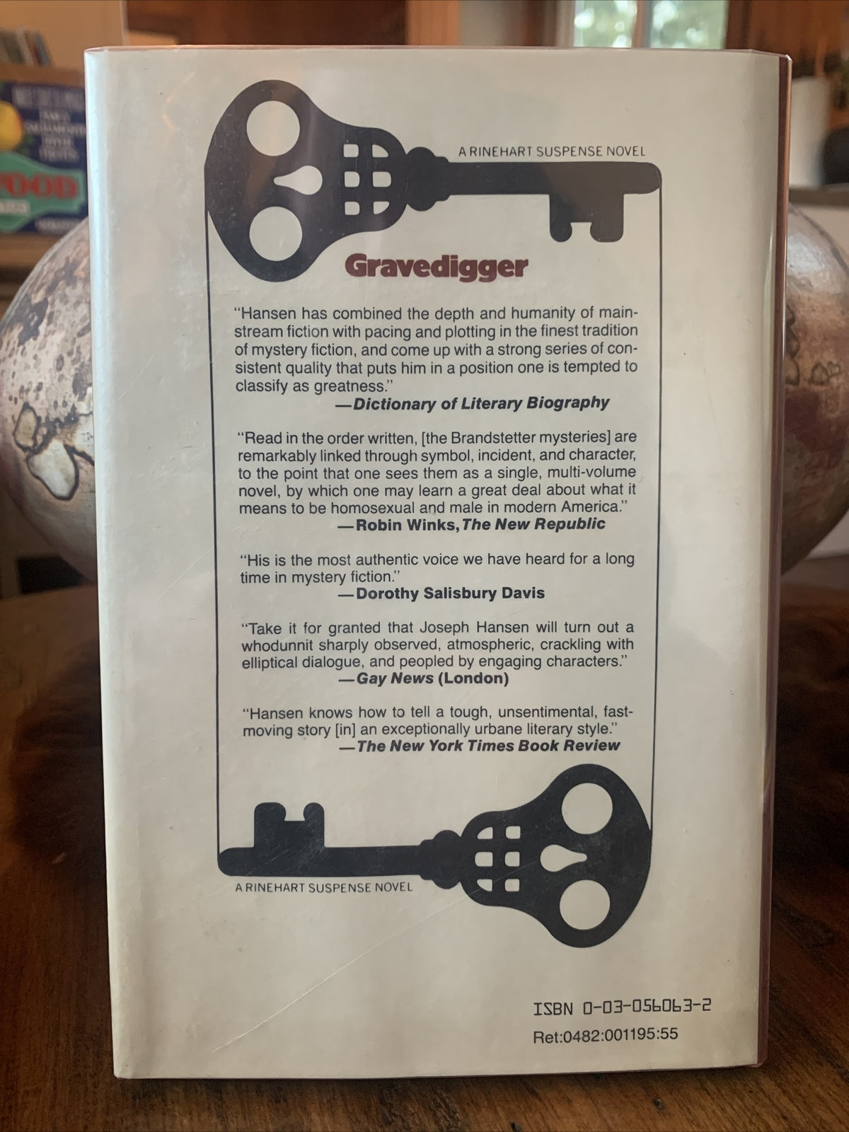 Joseph Hansen Gravedigger Signed First Edition (1982)