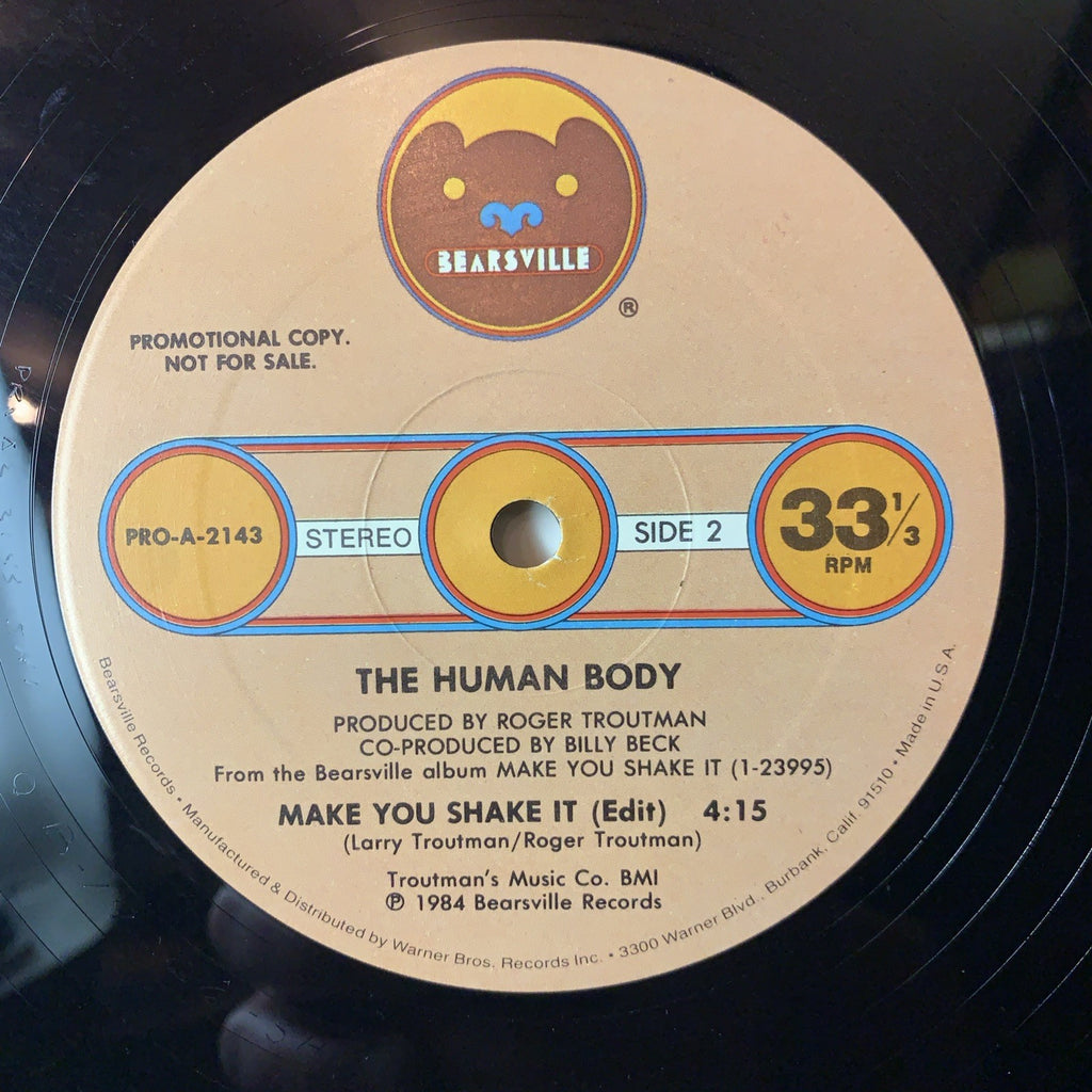 The Human Body – Make You Shake It - Bearsville ‎– PRO-A-2143 - Promo - NM (M-)