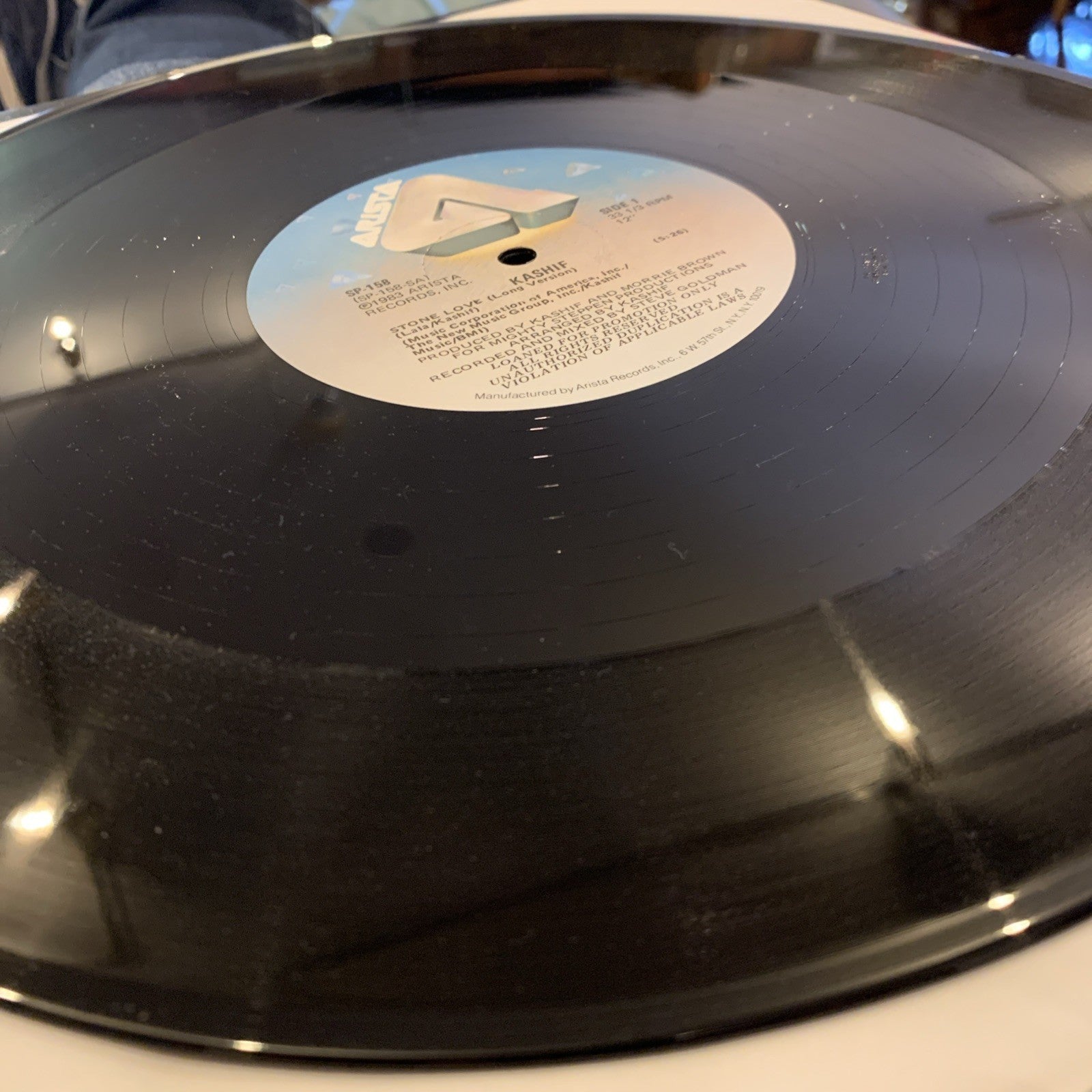 Kashif – Stone Love - Arista – SP-158 - Gold Promo - Hype Sticker - NEAR MINT+