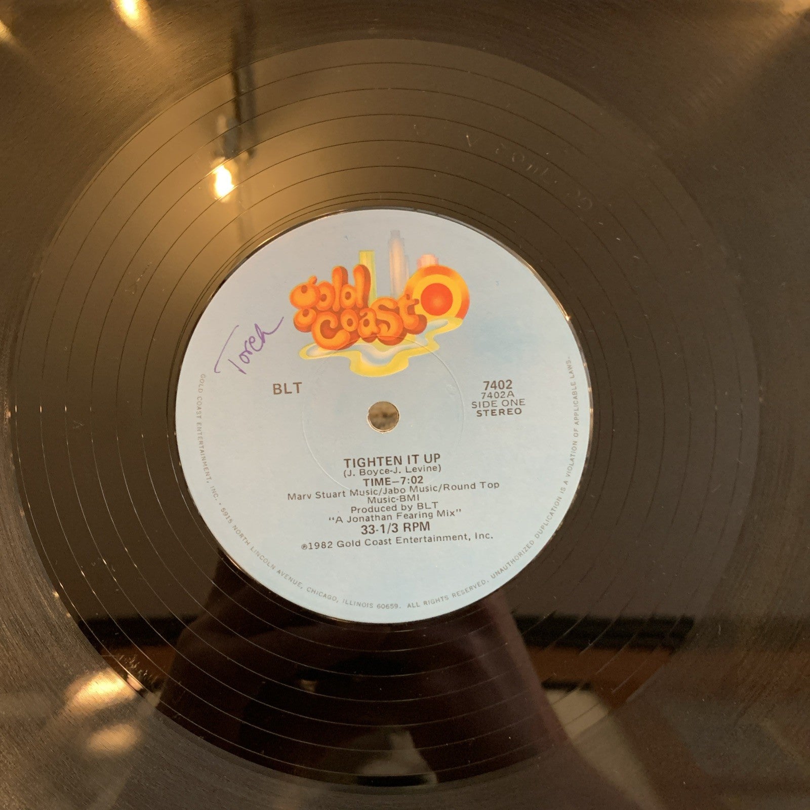 BLT – Tighten It Up - Gold Coast 7402 - 12” Limited Edition - Hype - NEAR MINT+