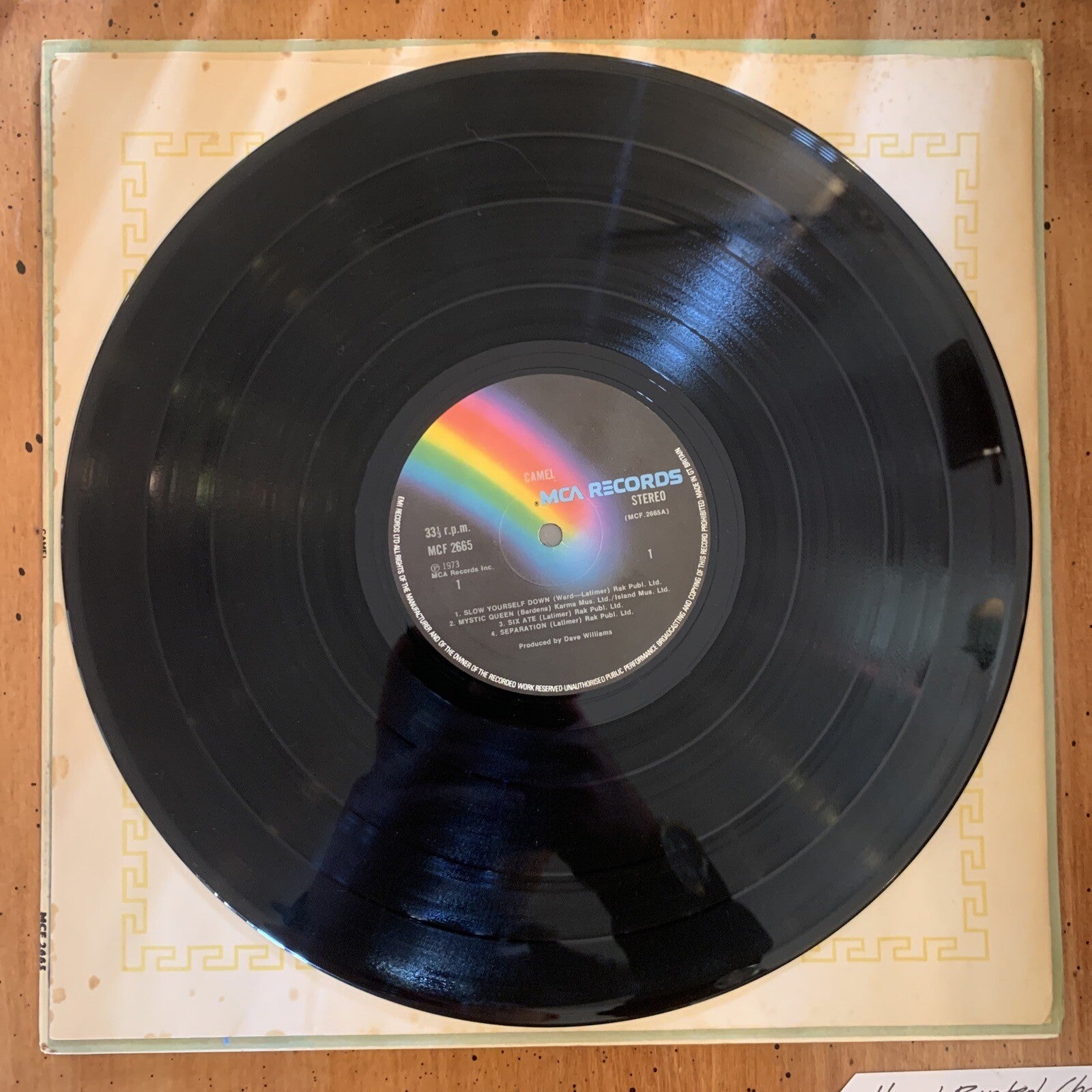 Camel - Self Titled LP - MCF 2665 1974 UK RE - VG+/NM