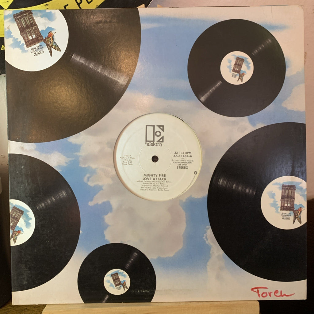 Mighty Fire – Love Attack - Elektra – AS-11484 - 12” Promo - NEAR MINT+
