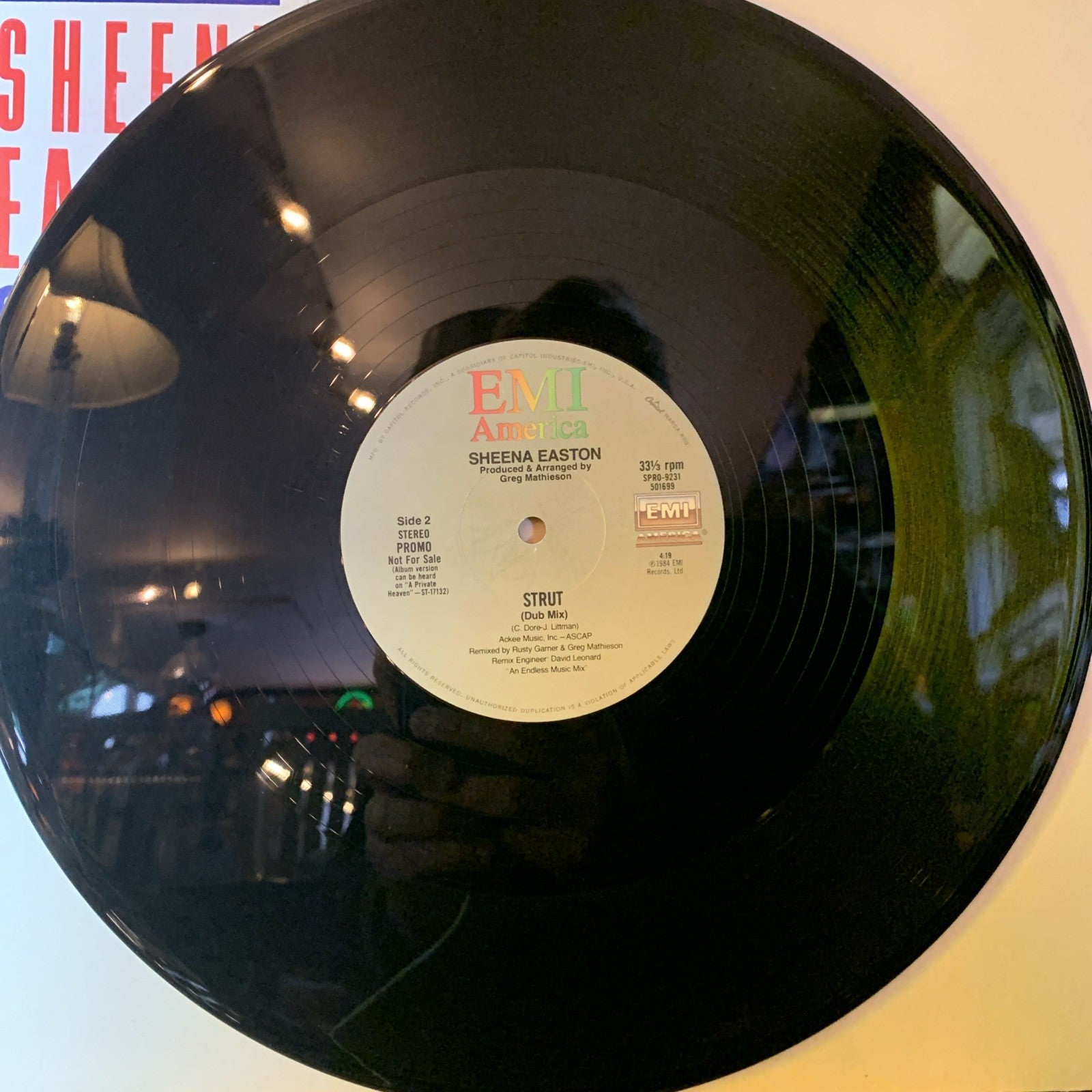 Sheena Easton – Strut - EMI America – SPRO-9230 - 12” Promo - NM(M-)