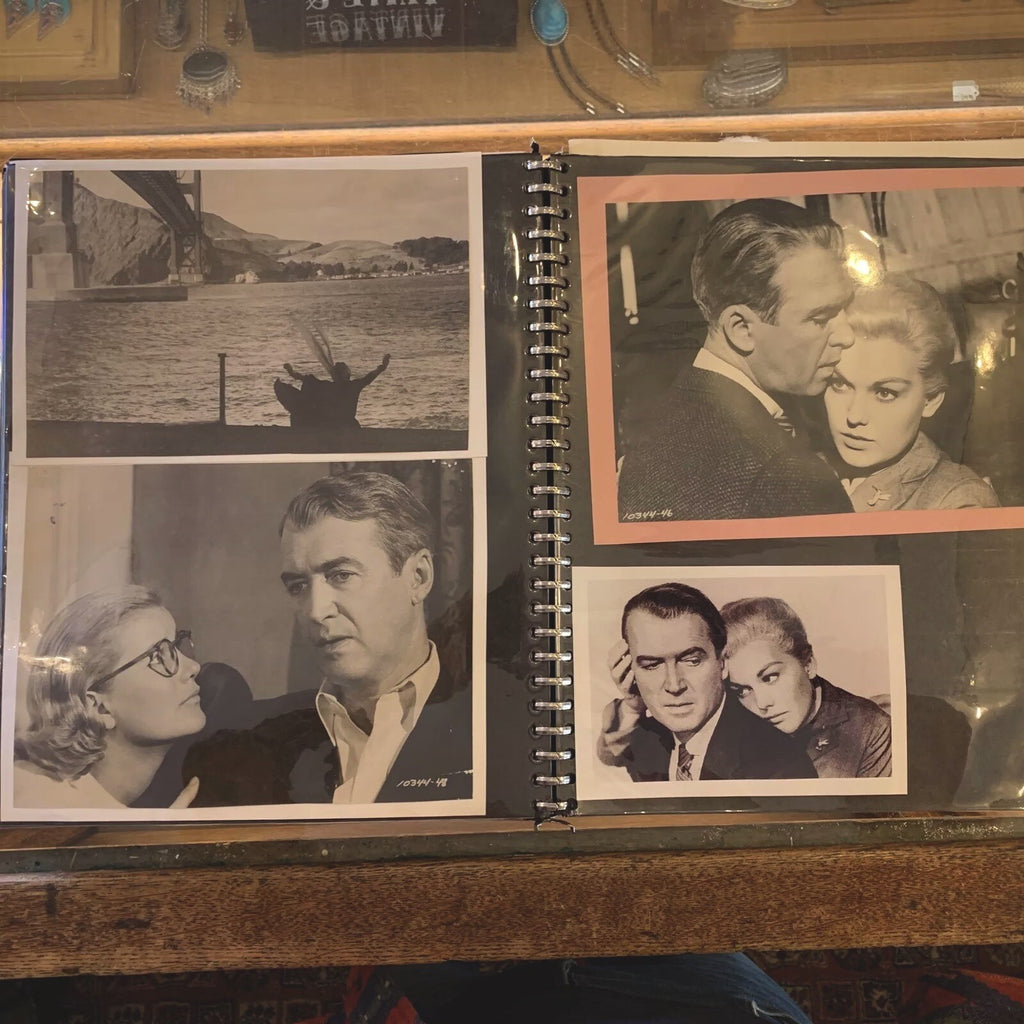 Movie Ephemera Scrapbook  - Vertigo - Alfred Hitchcock - Audrey Hepburn - Etc