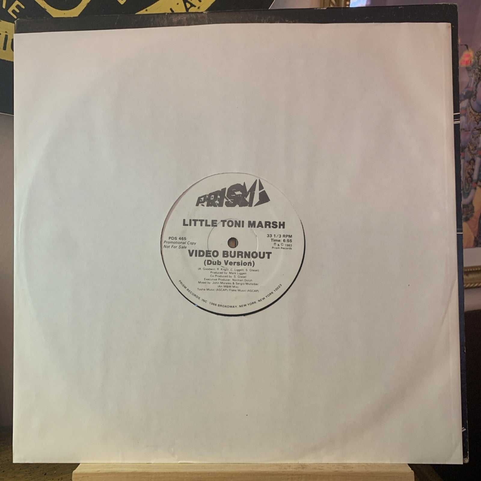 Little Toni Marsh ‎– Video Burnout -  Prism ‎– PDS 465 - 12” Promo - NM(M-)