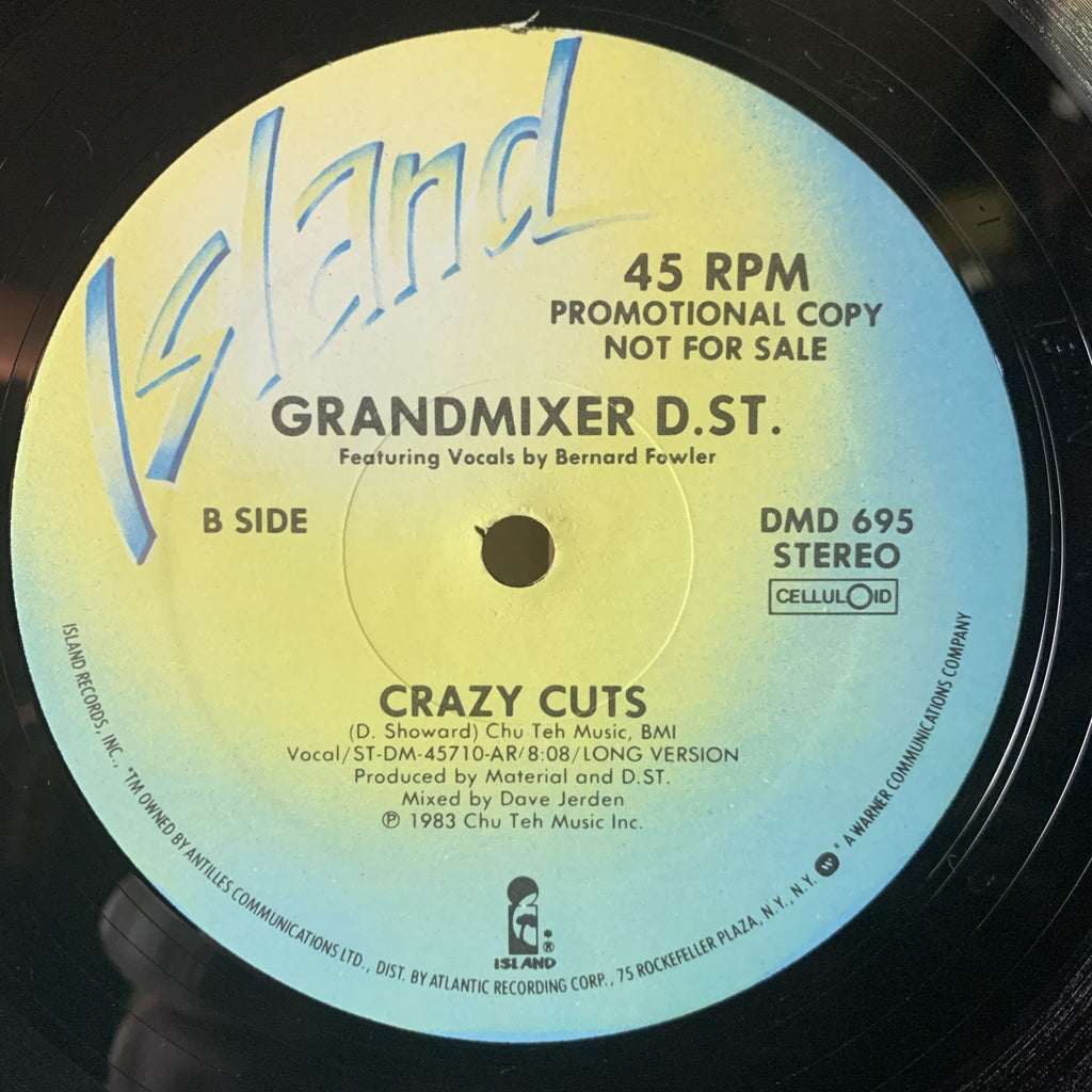 Grandmixer D. ST. – Crazy Cuts - Island Records – DMD 695 - 12” Promo - NM (M-)